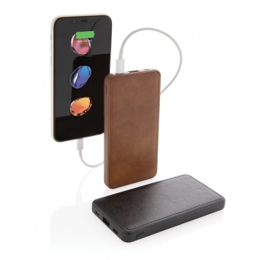 Logotrade Logogeschenke das Foto: Tusca 10.000 mAh PU Powerbank
