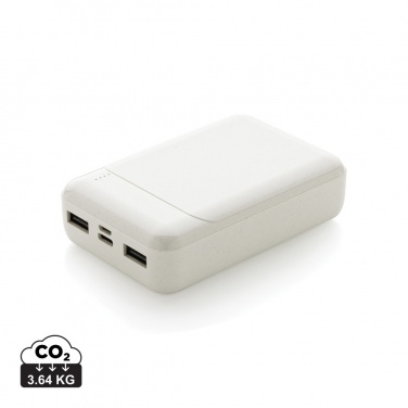 Logotrade Werbeartikel das Foto: 10.000 mAh Powerbank aus RCS Standard recyceltem Kunststoff