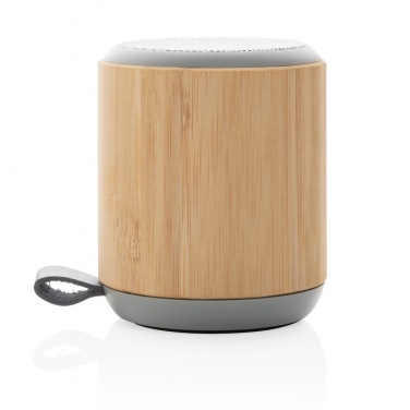 Logotrade Firmengeschenke das Foto: Bambus und Stoff 3W Wireless Speaker