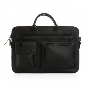 Logotrade Werbeartikel das Foto: Swiss Peak 14" Laptoptasche aus GRS recyceltem PU