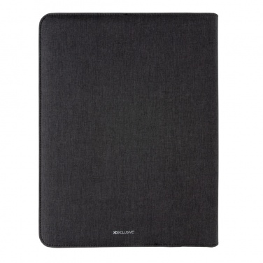 Logotrade Firmengeschenke das Foto: Air 5W Wireless Charging Portfolio A4 mit 5.000mAh Powerbank