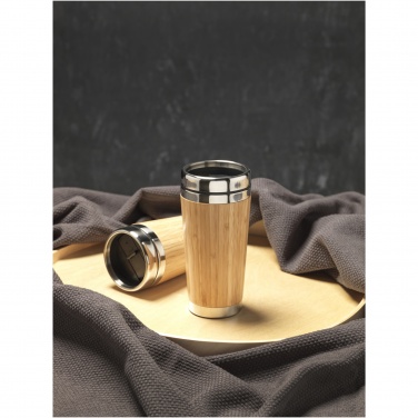 Logo trade promotional products picture of: Bambus 450 ml tumbler with bamboo outer