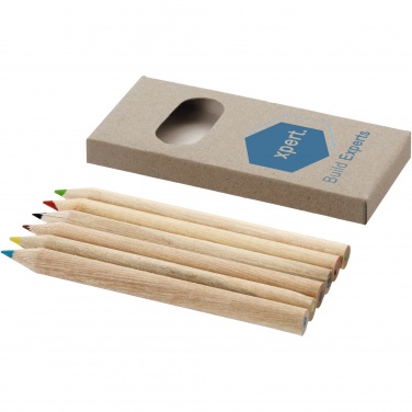 Logo trade business gift photo of: Ayola 6-piece coloured pencil set