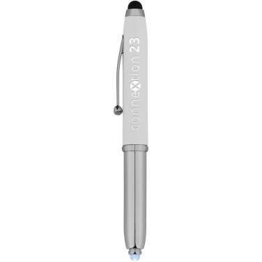 Logo trade promotional product photo of: Xenon stylus ballpoint pen with LED light