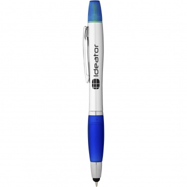 Logo trade business gift photo of: Nash stylus ballpoint pen and highlighter