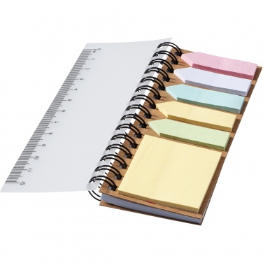 Logotrade advertising products photo of: Spinner spiral notebook with coloured sticky notes
