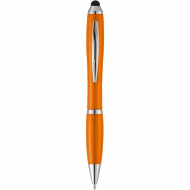 Logo trade promotional products picture of: Nash stylus ballpoint pen with coloured grip