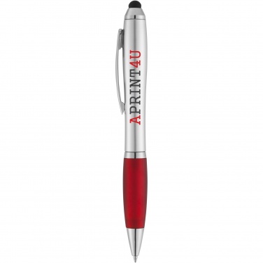 Logotrade promotional products photo of: Nash stylus ballpoint with coloured grip