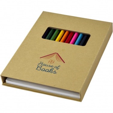 Logo trade promotional product photo of: Pablo colouring set with drawing paper