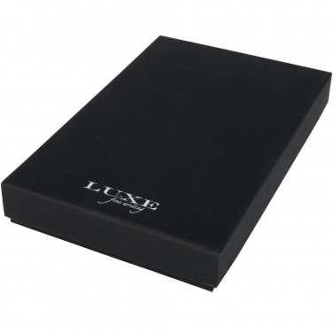 Logo trade promotional gift photo of: Carbon duo pen gift set with pouch