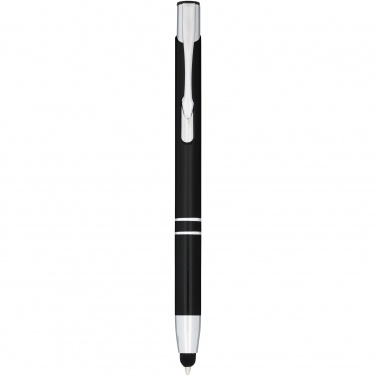 Logotrade promotional product picture of: Moneta anodized aluminium click stylus ballpoint pen
