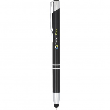 Logo trade corporate gift photo of: Moneta anodized aluminium click stylus ballpoint pen