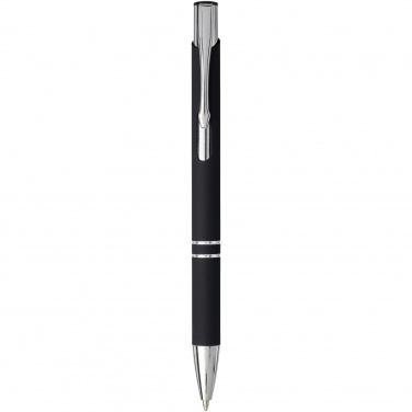 Logo trade promotional merchandise photo of: Moneta soft touch ballpoint pen