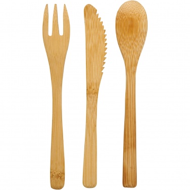 Logotrade promotional product image of: Celuk bamboo cutlery set