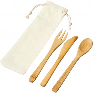 Logo trade promotional items image of: Celuk bamboo cutlery set