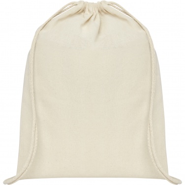 Logo trade promotional merchandise image of: Oregon 100 g/m² cotton drawstring bag 5L