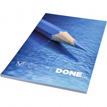 Logo trade promotional items image of: Desk-Mate® A5 notepad wrap over cover