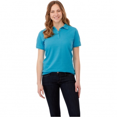 Logo trade promotional giveaway photo of: Beryl short sleeve women's organic recycled polo