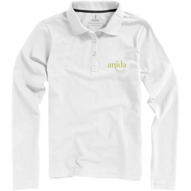 Logo trade promotional items image of: Oakville long sleeve women's polo