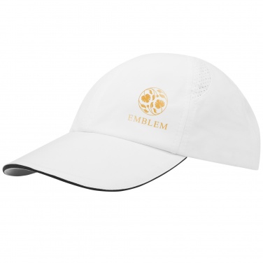 Logo trade promotional gift photo of: Morion 6 panel GRS recycled cool fit sandwich cap