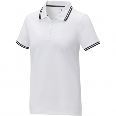 Logo trade corporate gifts picture of: Amarago short sleeve women's tipping polo