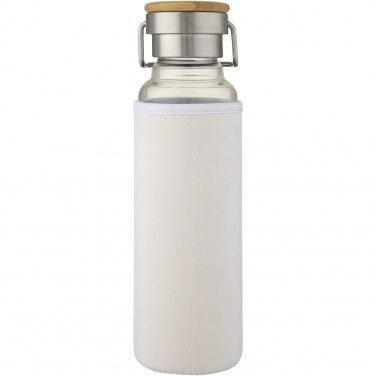 Logo trade promotional giveaways image of: Thor 660 ml glass bottle with neoprene sleeve