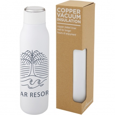 Logo trade promotional items image of: Marka 600 ml copper vacuum insulated bottle with metal loop