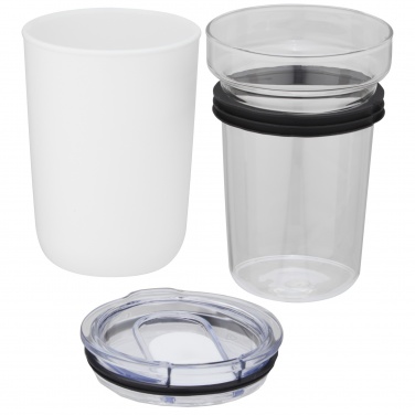 Logotrade promotional gift image of: Bello 420 ml glass tumbler with recycled plastic outer wall