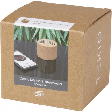 Logo trade promotional gift photo of: Cerris 5W cork Bluetooth® speaker