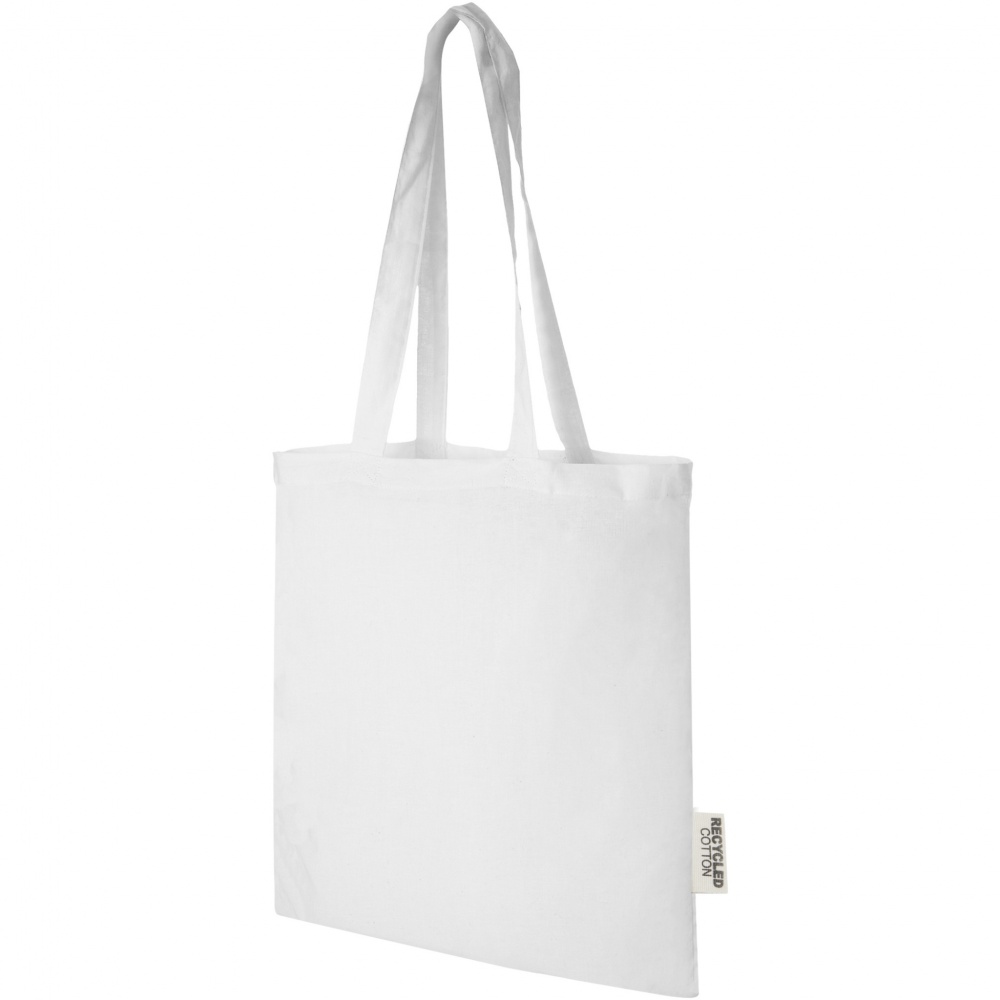 Logotrade promotional gift picture of: Madras 140 g/m2 GRS recycled cotton tote bag 7L