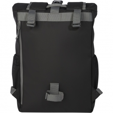 Logo trade advertising product photo of: Aqua 15" GRS recycled water resistant roll-top bike bag 20L