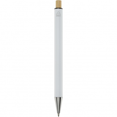 Logo trade advertising product photo of: Cyrus recycled aluminium ballpoint pen (blue ink)