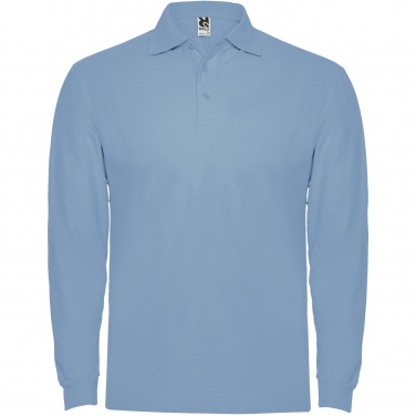 Logo trade promotional giveaways picture of: Estrella long sleeve men's polo