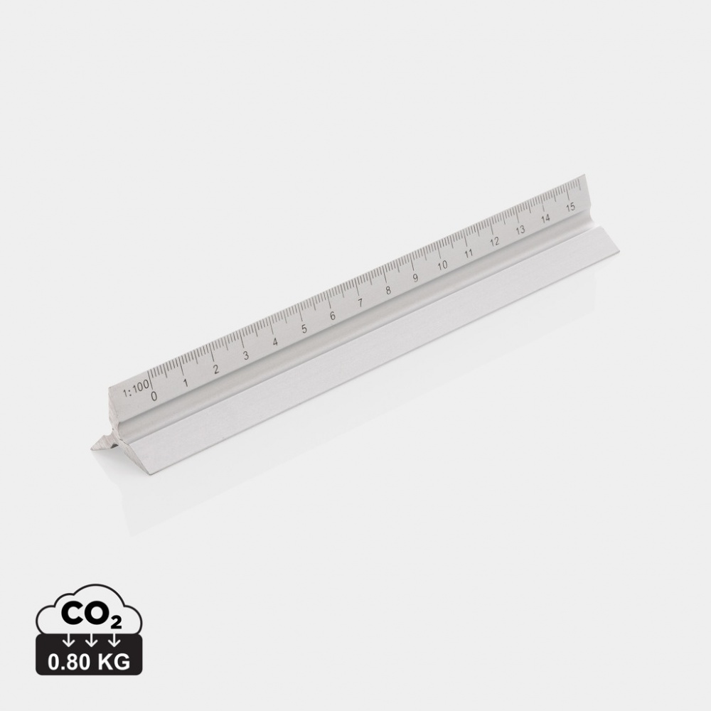 Logotrade promotional items photo of: 15cm. Aluminum triangular ruler
