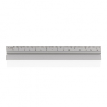 Logo trade advertising products picture of: 15cm. Aluminum triangular ruler