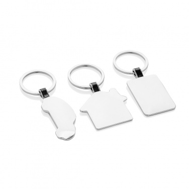 Logo trade promotional giveaway photo of: RCS recycled zinc alloy car keyring