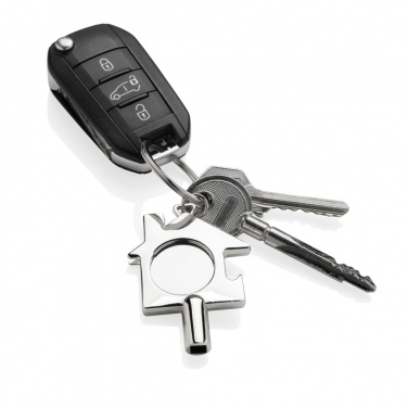 Logo trade promotional merchandise image of: RCS recycled zinc alloy 3 in 1 keychain