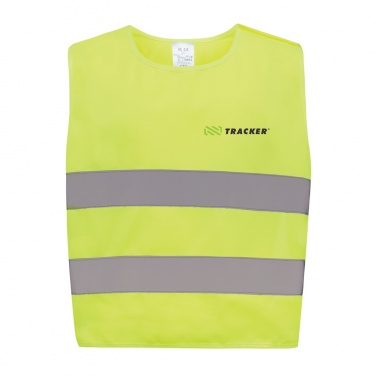 Logo trade promotional items image of: GRS recycled PET high-visibility safety vest 3-6 years