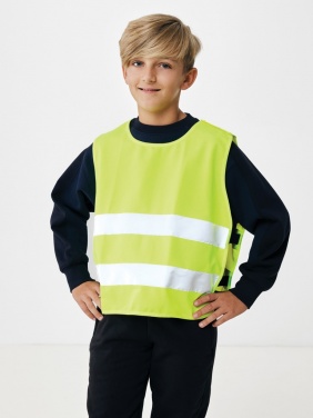 Logotrade promotional giveaway image of: GRS recycled PET high-visibility safety vest 7-12 years