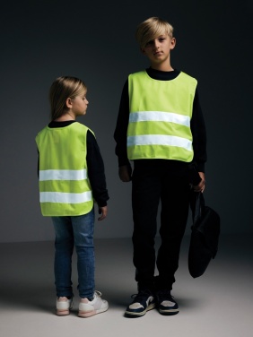 Logo trade advertising products picture of: GRS recycled PET high-visibility safety vest 7-12 years