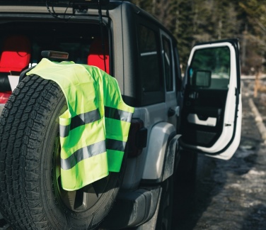 Logotrade business gifts photo of: GRS recycled PET high-visibility safety vest