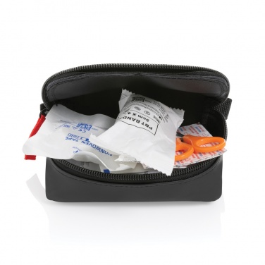 Logotrade promotional merchandise photo of: RCS recycled nubuck PU pouch first aid set mailable