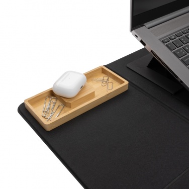 Logo trade business gifts image of: Impact AWARE RPET Foldable desk organizer with laptop stand