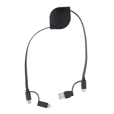 Logo trade business gift photo of: RCS standard recycled plastic and TPE 6-in-1 cable