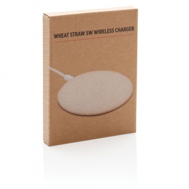 Logotrade promotional gift picture of: 5W Wheat straw wireless charger