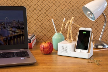Logotrade promotional products photo of: Ontario 5W wireless charger with speaker