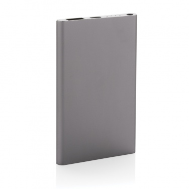 Logotrade corporate gift image of: RCS recycled plastic/aluminum 4000 mah powerbank with type C