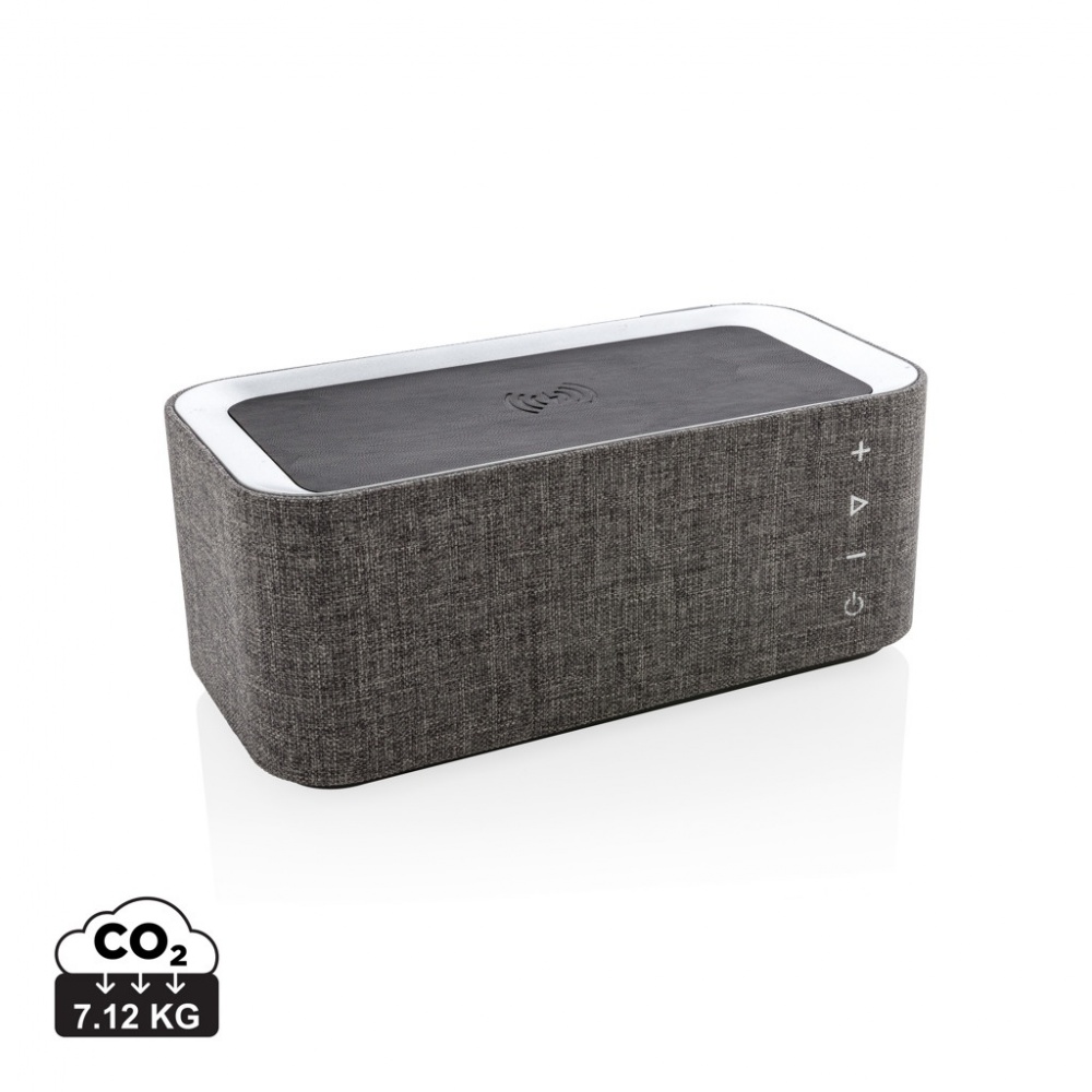 Logo trade promotional gift photo of: Vogue wireless charging speaker