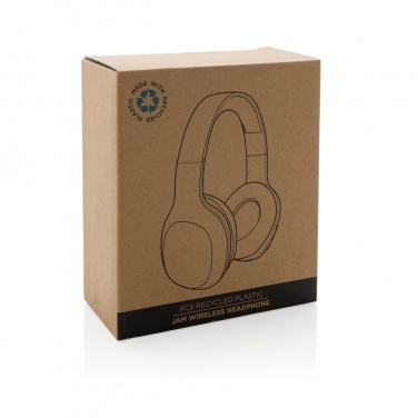 Logo trade promotional products picture of: RCS recycled plastic JAM wireless headphone
