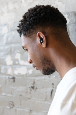 Logotrade promotional gift image of: Urban Vitamin Palm Springs RCS rplastic ENC earbuds